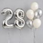 Набор из 2 шаров-цифр с гелием на день рождения